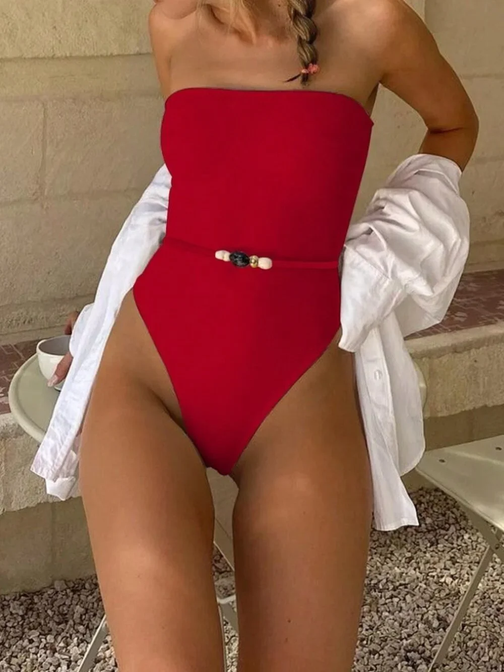 N/A red casual